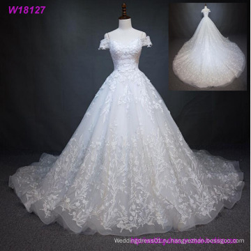 Белый Полный Кружева Свадебное Платье Свадебное Платье Нестандартного Размера 4 6 8 10 12 14 16 18